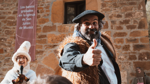 Olentzero y Mari Domingi ¡vuelven a la Ferrería de El Pobal!