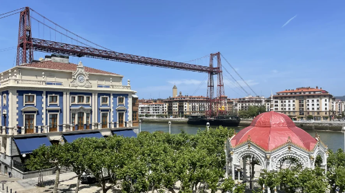 Portugalete, cruce de caminos por tierra, mar y aire