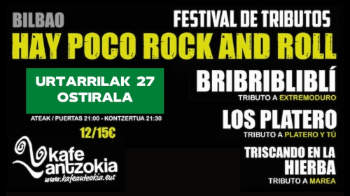 Festival de tributos "Hay Poco Rock'n'Roll"
