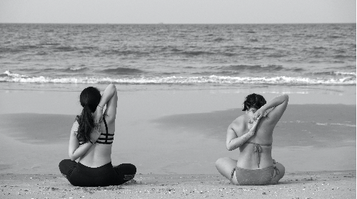 Yoga con vistas al mar
