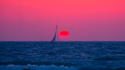 Puesta de sol desde cubierta