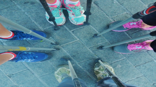 Marcha nórdica por Getxo