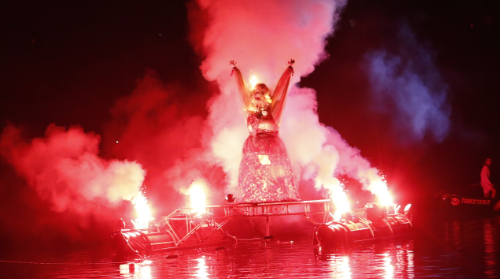 Fin de fiesta y despedida (quema) de Marijaia